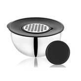 Schafer Lucas 24 Cm 4 Parça Çelik Karıştırma Kabı Siyah